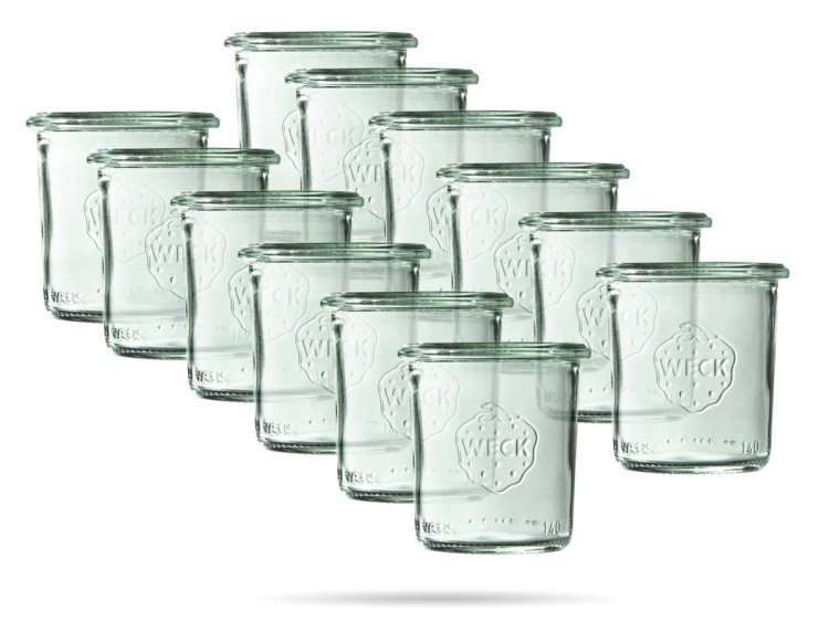 Mini słoik prosty 140 ml 12 sztuk WECK