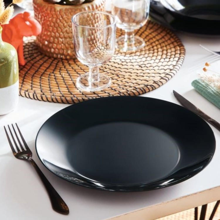 Talerz obiadowy 25 cm czarny Zelie ARCOPAL