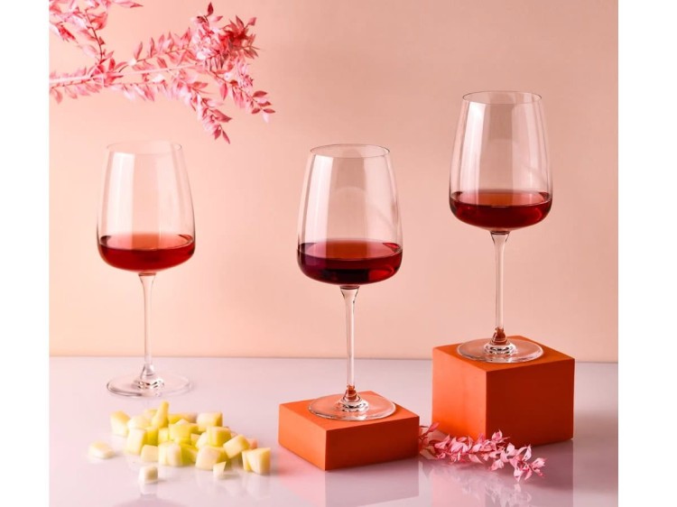 Duże kieliszki do wina 750 ml zestaw 4 szt Modern KROSNO
