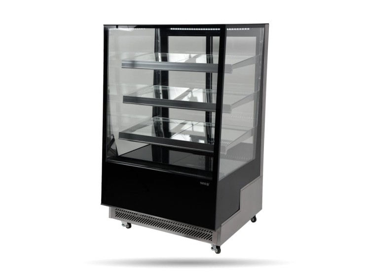 Witryna chłodnicza 400L czarna 90x80x144 YATO