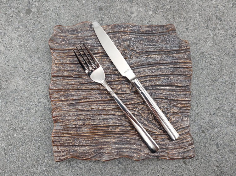 Półmisek Sushi 30 cm Moku Hematyt KERA CERAMIKA