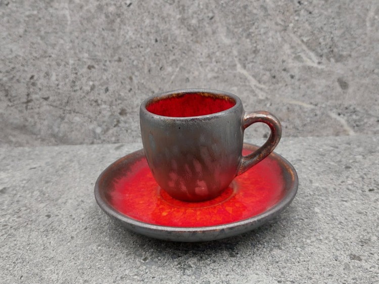 Filiżanka espresso 100 ml Rubin filiżanka ze spodkiem  KERA CERAMIKA
