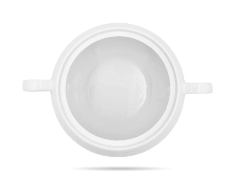 Biała waza do zupy, pokrywa z otworem 3L PORCELANA BOGUCICE