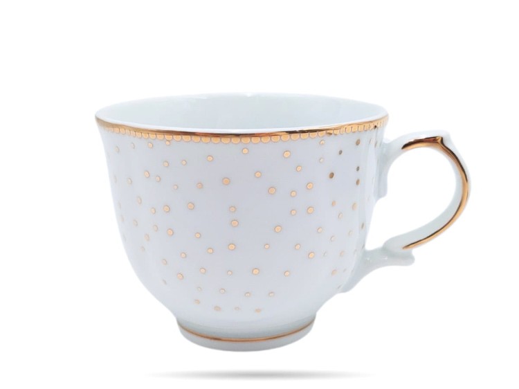 Filiżanki ze spodkami 220 ml 2 szt prezent Alessia PORCELANA BOGUCICE
