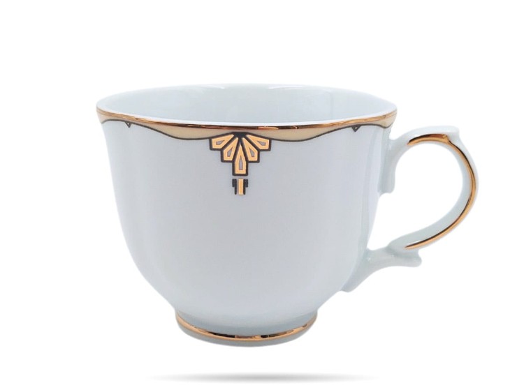 Filiżanki ze spodkami 220 ml 2 szt prezent Clara PORCELANA BOGUCICE