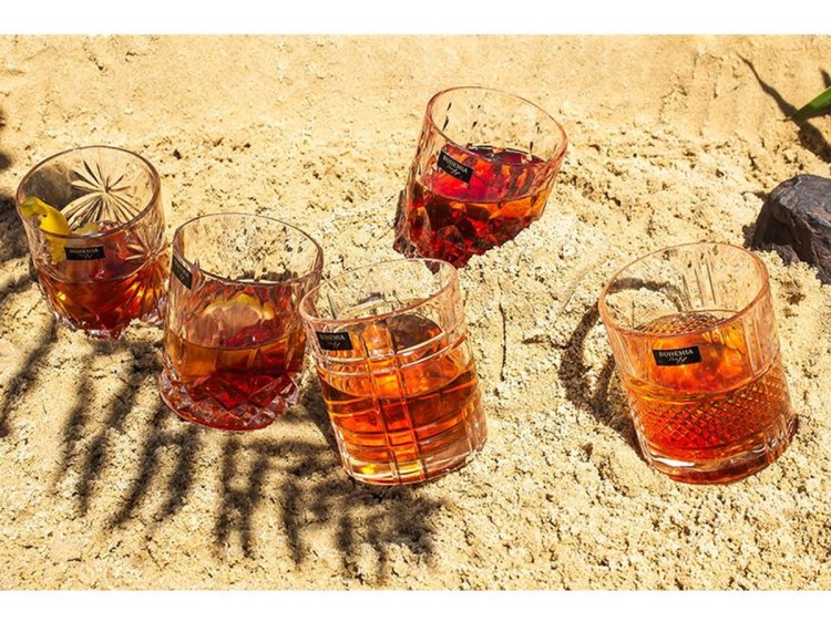 2 x Szklanka do whisky Prestige Elegante Tuba 340 ml kryształ BOHEMIA
