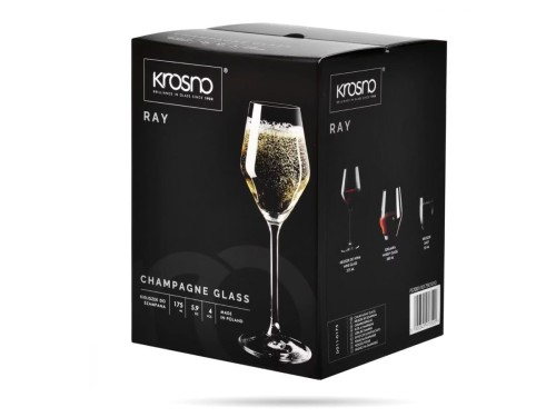 Kieliszki do szampana prosecco 175 ml zestaw 4 szt Ray KROSNO