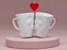Kubek pocałunek kissing 350 ml prezent porcelana Tassen 58PRODUCTS