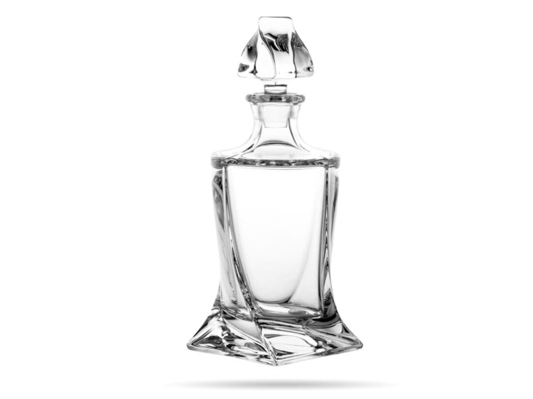 Zestaw do whisky Prestige Quadro karafka + 6 szklanek kryształ BOHEMIA