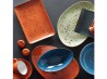Talerz serwingowy Olive 21,5 x 18 cm zielony Earth Colours porcelana FINE DINE