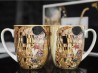Kubki Klimt Pocałunek 450 ml 2 szt porcelana na prezent CARMANI