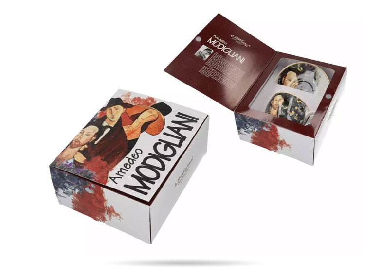 Filiżanka ze spodkiem Modigliani Leopold 250 ml porcelana na prezent CARMANI