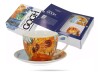 Filiżanka ze spodkiem Van Gogh Słoneczniki 250 ml porcelana prezent CARMANI