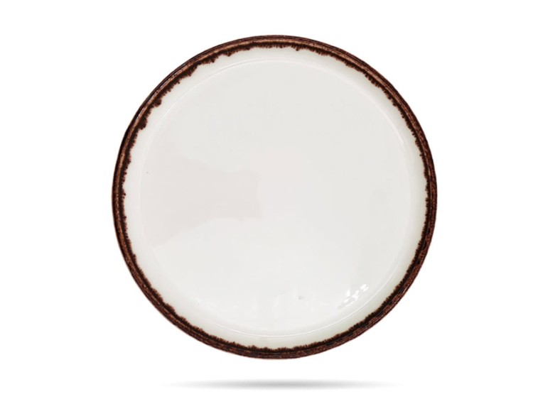 Talerz z wysokim rantem Vanilla 26,5 cm kremowy porcelana FINE DINE