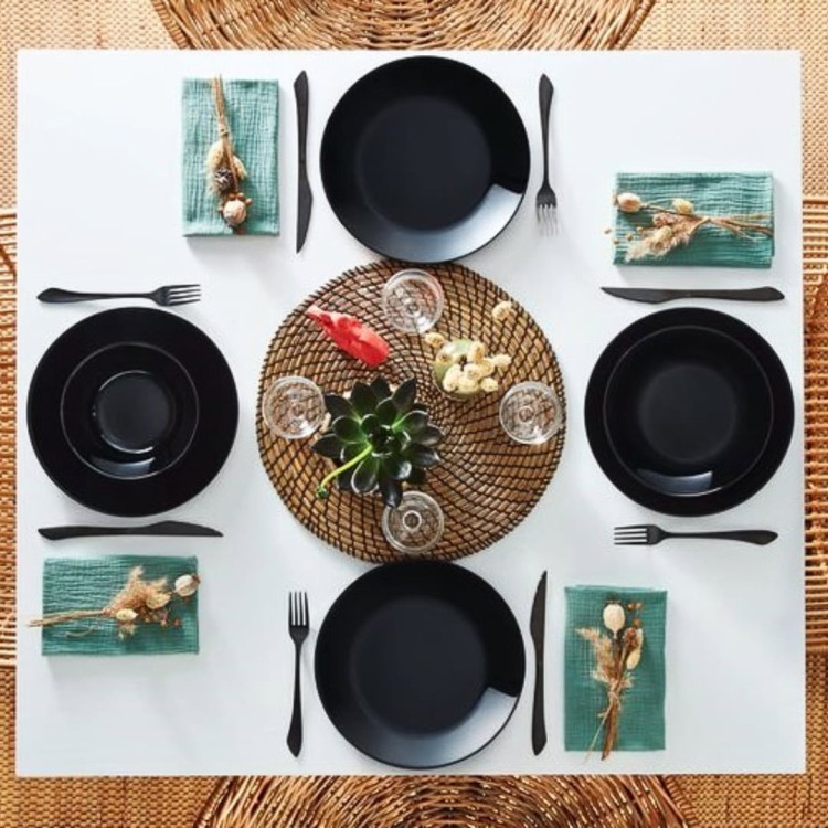 Talerz głęboki 20cm Zelie czarny ARCOPAL LUMINARC