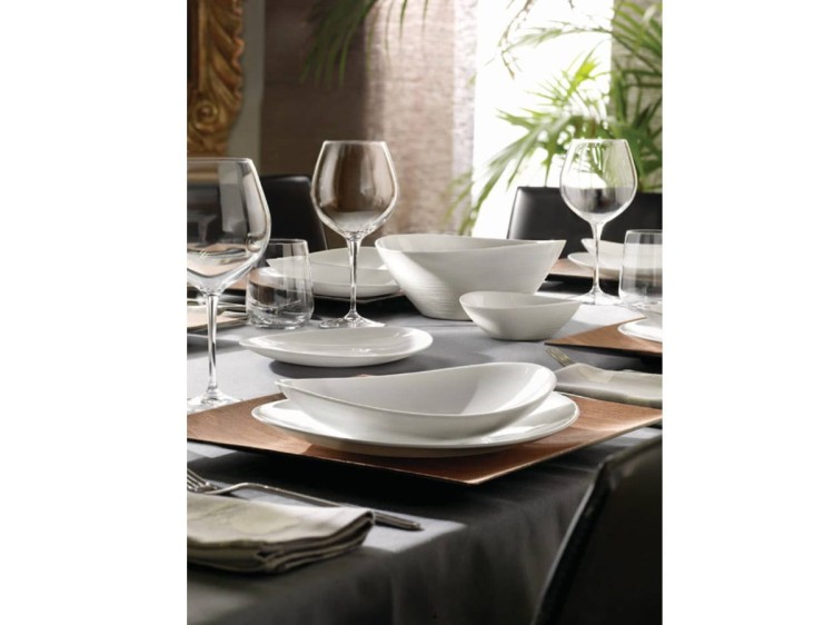 Serwis obiadowy dla 4 os 12 el biały Prometeo BORMIOLI ROCCO