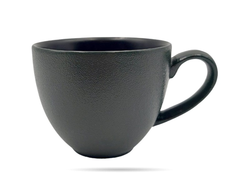 Filiżanka ze spodkiem 300 ml Terrea Black Alumina PORCELANA BOGUCICE