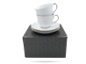 Filiżanki ze spodkami 220 ml 2 szt prezent Perla Gold PORCELANA BOGUCICE