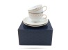 Filiżanki ze spodkami 200 ml 2 szt Oxia prezent PORCELANA BOGUCICE