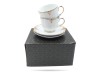 Filiżanki ze spodkami 220 ml 2 szt prezent Clara PORCELANA BOGUCICE
