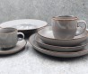 Talerz obiadowy płytki 27 cm Rustic Gray szary Alumina PORCELANA BOGUCICE