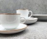 Talerz deserowy 22 cm Rustic Snow biały Alumina PORCELANA BOGUCICE