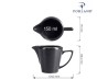 Dzbanuszek na mleko Coal Seasons 150 ml mlecznik czarny porcelana PORLAND