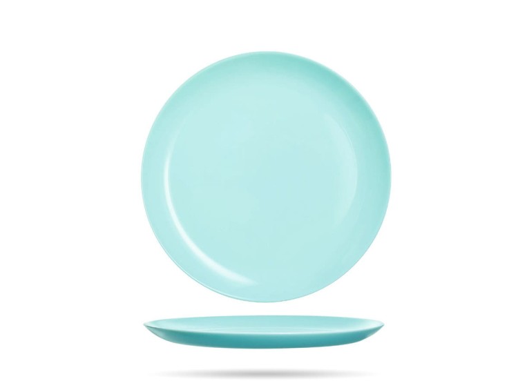 Serwis obiadowy dla 6 osób 18 elementów turkusowy Diwali LUMINARC