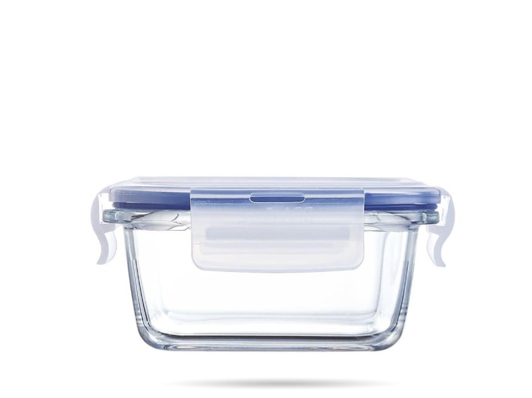 Zestaw Pure Box Active 3 kwadratowy Lunchbox 380 ml 760 ml 1,22 L LUMINARC
