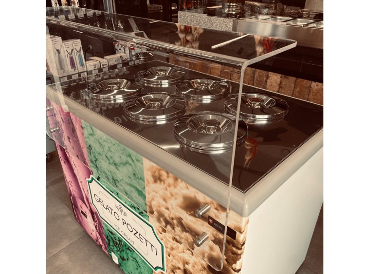 Dystrybutor witryna do lodów Gelato Pozzetti 8 tub RESTO QUALITY