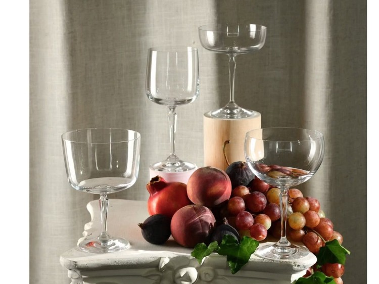 Kieliszki do wody koktajli 470 ml zestaw 4 szt goblet Roma KROSNO