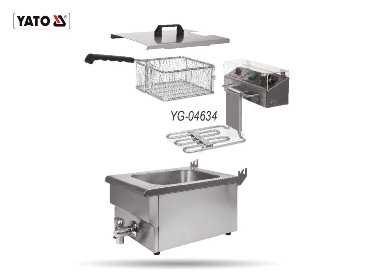 Frytownica 2-komorowa 2 x16 L 5kW YATO