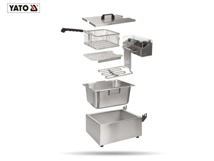 Frytownica 2-komorowa 2 x 8 L YATO