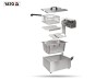 Frytownica 2-komorowa 2 x 8 L YATO