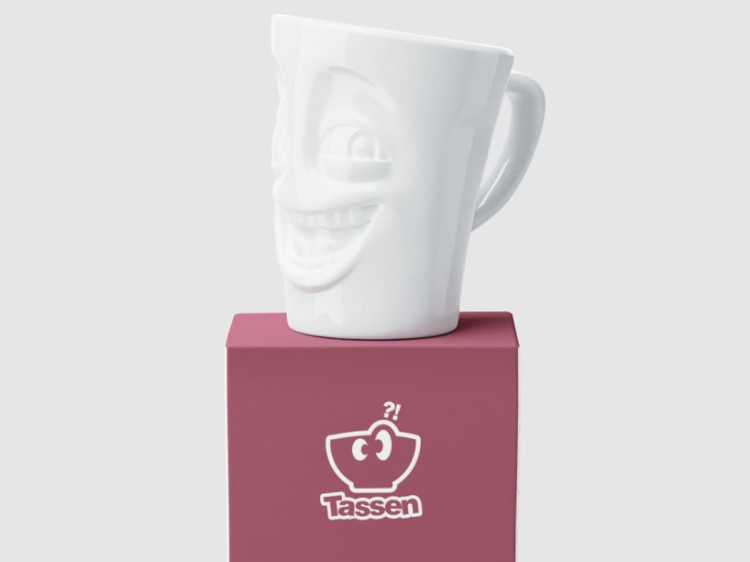Wesoły kubek 350 ml Joking porcelana prezent Tassen 58PRODUCTS