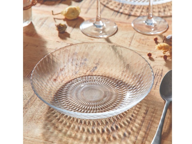 Serwis obiadowy dla 6 osób 18 elementów przezroczysty Pampille LUMINARC