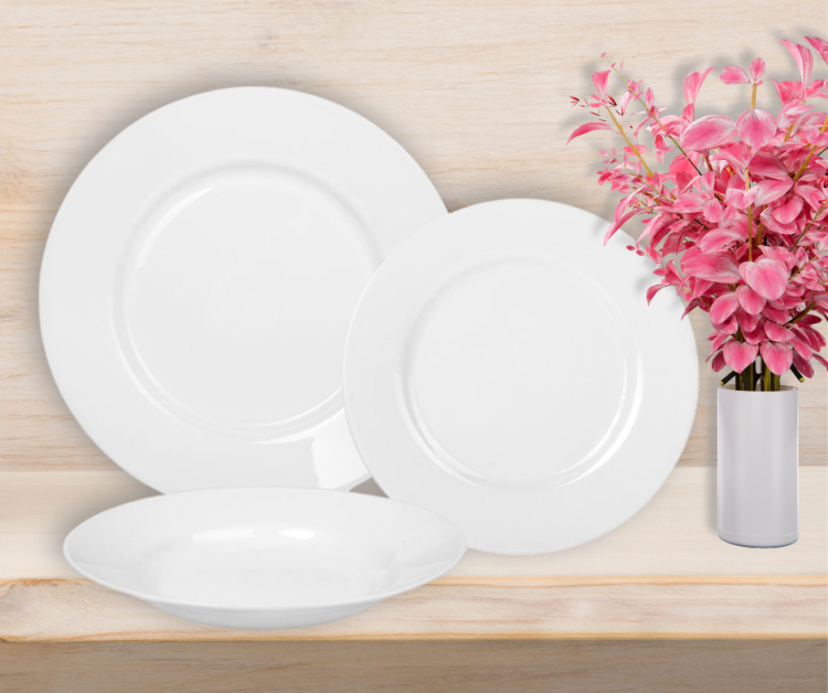 Serwis obiadowy dla 6 osób 18 elementów biały Every Day LUMINARC