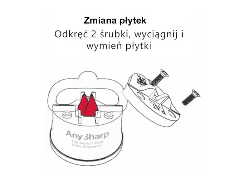 Uniwersalna ostrzałka do noży z przyssawką Carbon Fibre Classic ANYSHARP