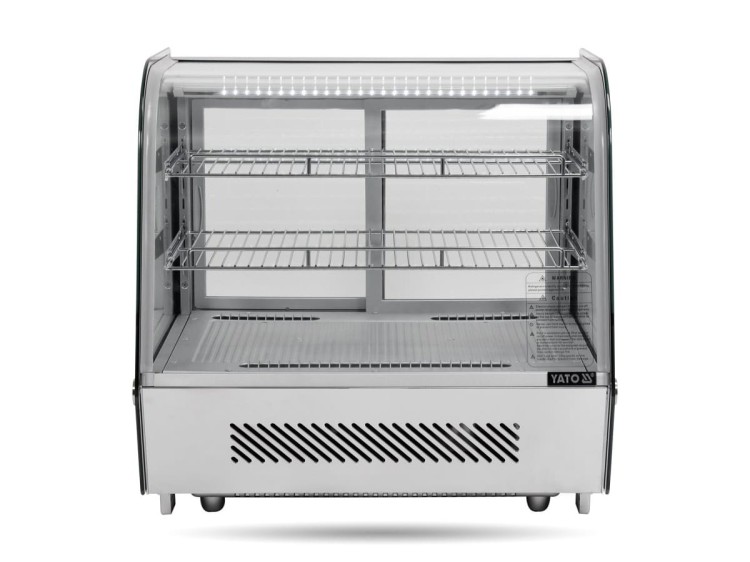 Witryna chłodnicza 120L srebrna YATO