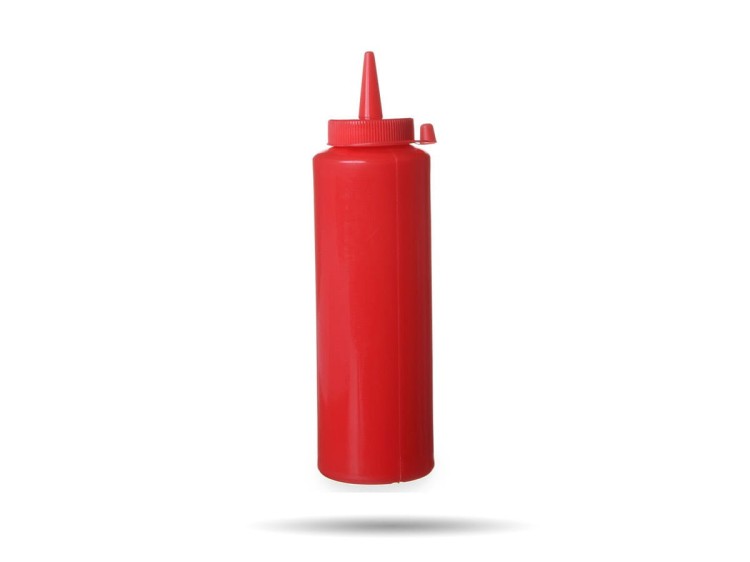 Dyspenser do sosów czerwony 350 ml HENDI