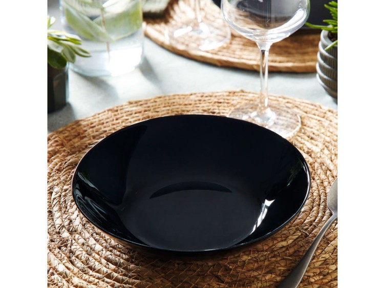 Serwis obiadowy dla 6 osób 18 el czarny Zelie ARCOPAL