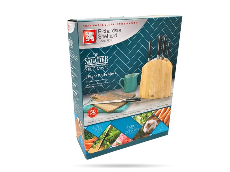 Zestaw noży kuchennych w bloku 5 noży V Sabatier RICHARDSON SHEFFIELD