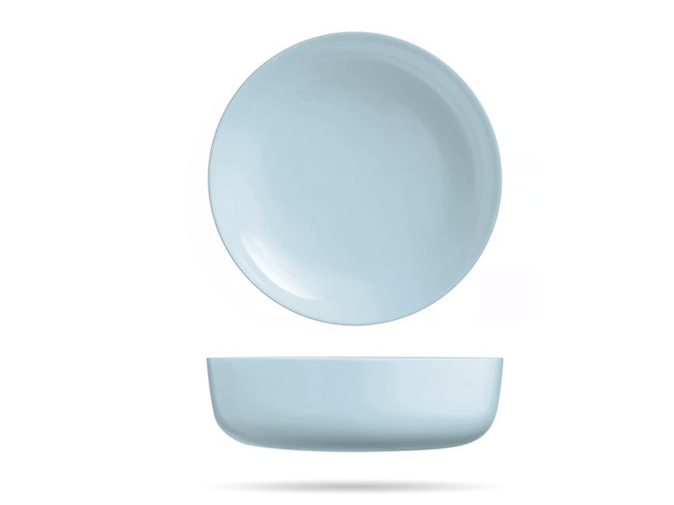 Serwis obiadowy salaterka 6 os 19 el niebieski Paradise Blue Diwali LUMINARC