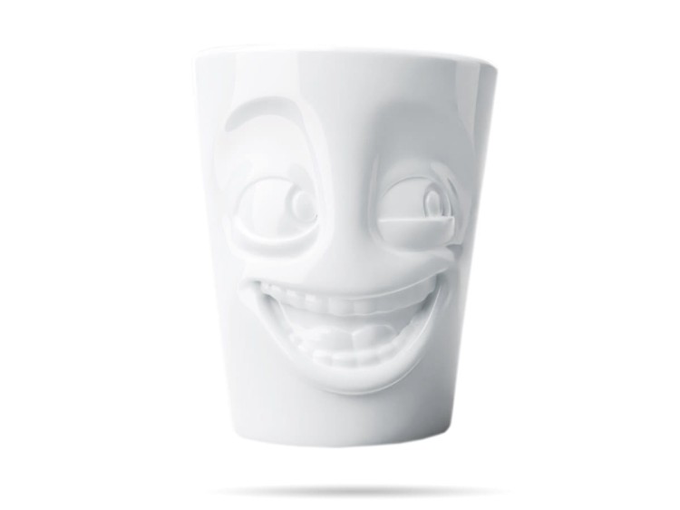 Wesoły kubek 350 ml Joking porcelana prezent Tassen 58PRODUCTS