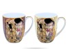Kubki Klimt Pocałunek 450 ml 2 szt porcelana na prezent CARMANI