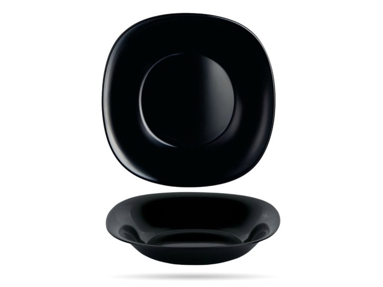 Serwis obiadowy dla 6 osób 18 elementów czarny Carine LUMINARC
