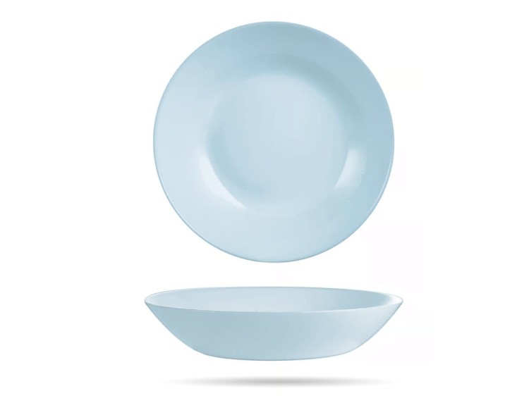 Serwis obiadowy salaterka 6 os 19 el niebieski Paradise Blue Diwali LUMINARC