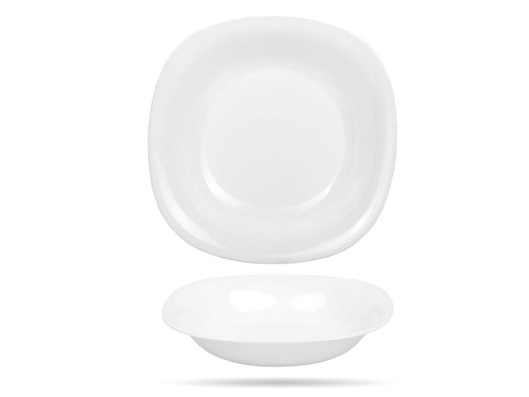 Serwis obiadowy dla 6 osób 18 elementów czarno biały Carine LUMINARC