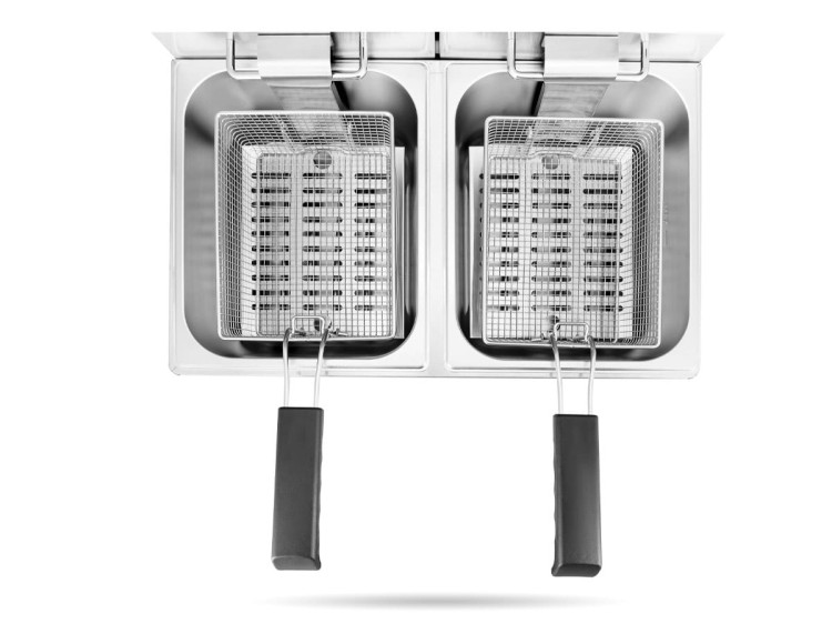Podwójna frytownica elektryczna 2 x 6 L | 2 x 3 KW RESTO QUALITY