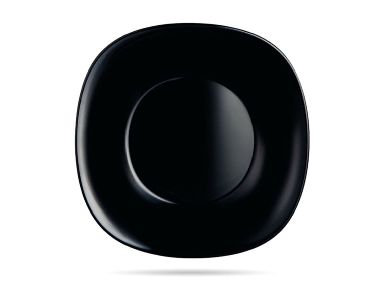 Serwis obiadowy dla 12 osób 36 elementów czarno biały Carine LUMINARC